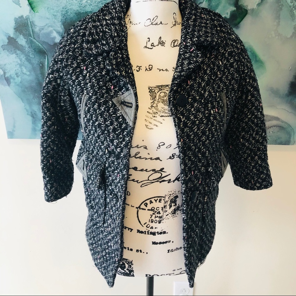 YOUNG GALLERY HP Tweed Unique Blazer EUC